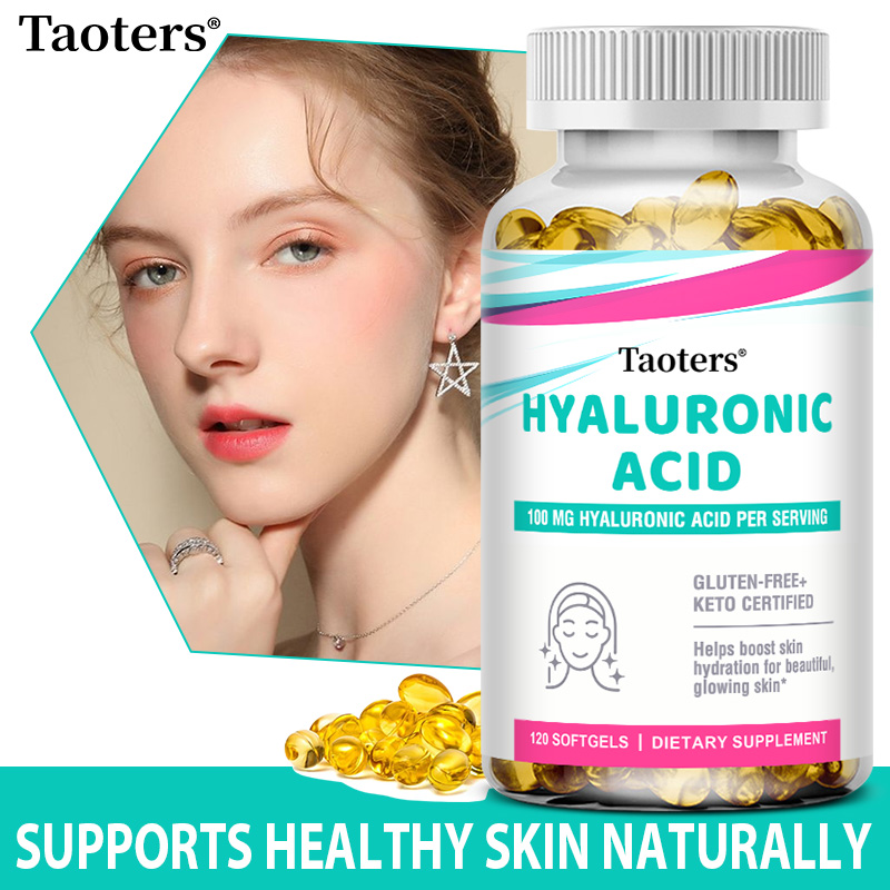 Vitamin C Powder - Collagen Capsules with Hyaluronic Acid and