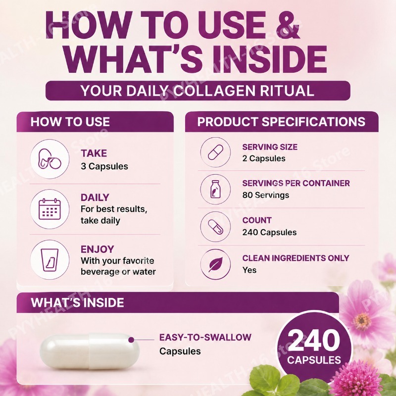 Multi Collagen Peptides Capsul - đánh giá và giá Vitamin C Powder