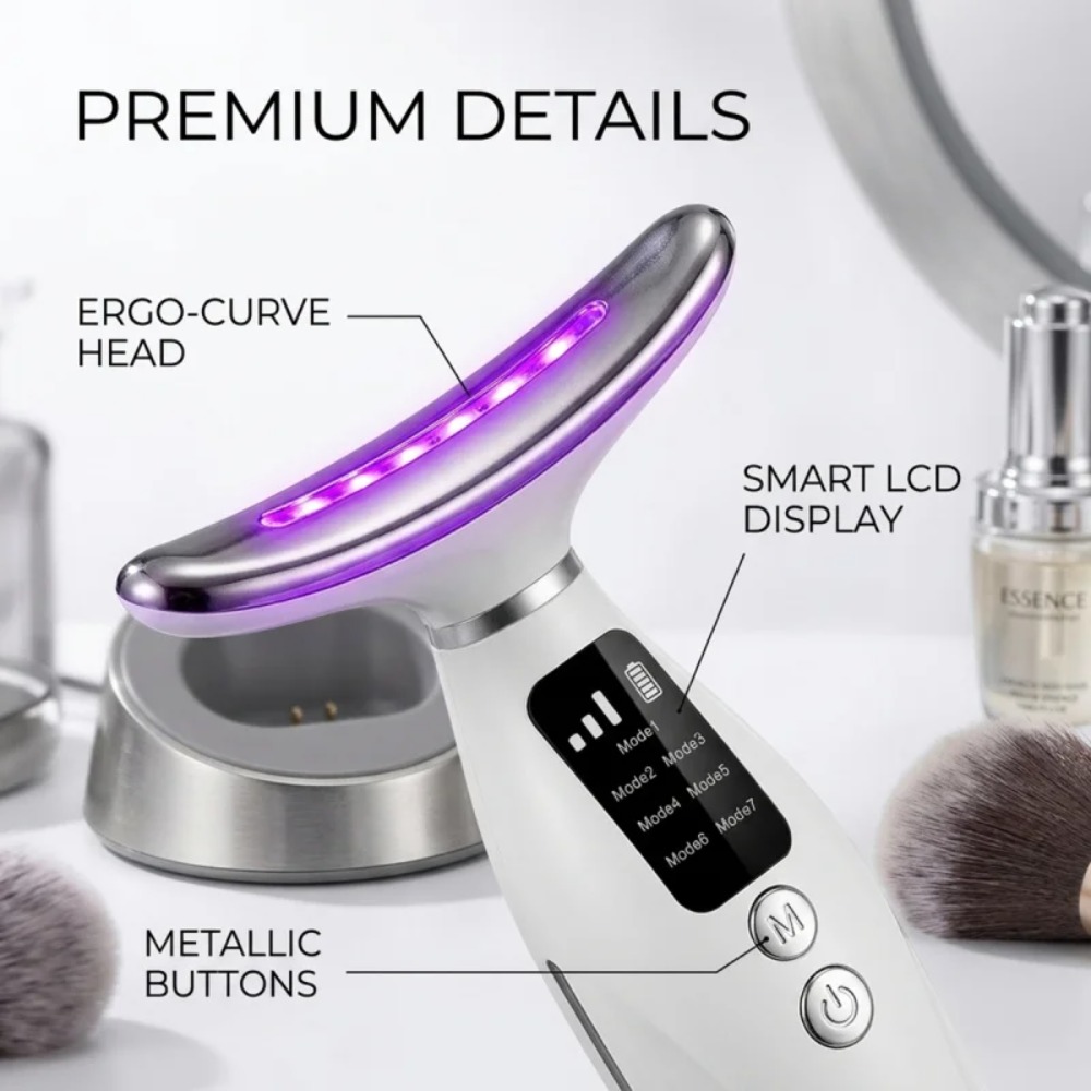 Neck Face Lifting Massager 7 C - đánh giá và giá Skincare Glowing