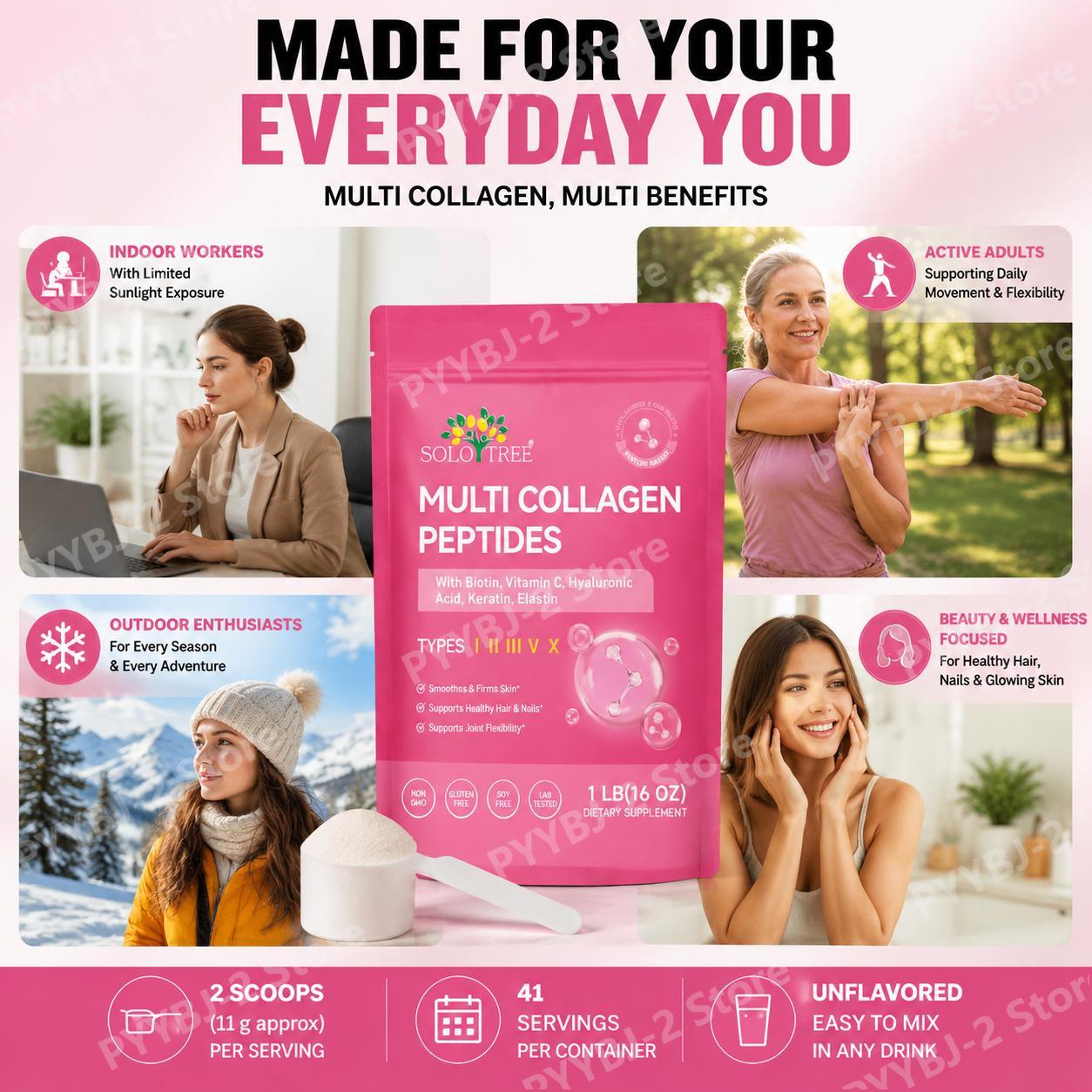 Multi Collagen Peptides Powder - đánh giá và giá Vitamin C Powder