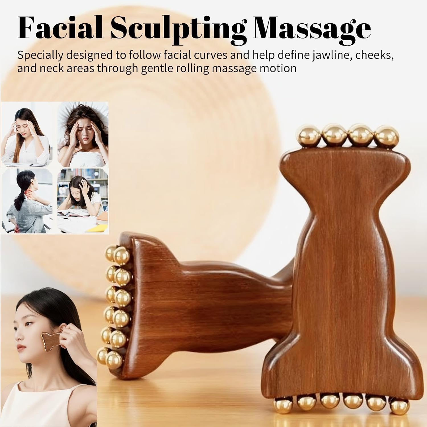 Brass Facial Contour Roller So - đánh giá và giá Skincare Glowing