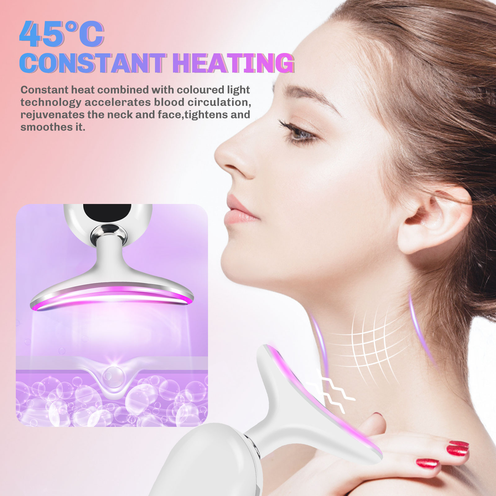Microcurrent Neck Face Massage - đánh giá và giá Skincare Glowing