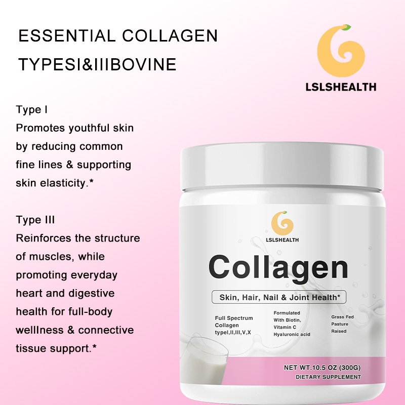 Multi collagen powder, types I - đánh giá và giá Vitamin C Powder