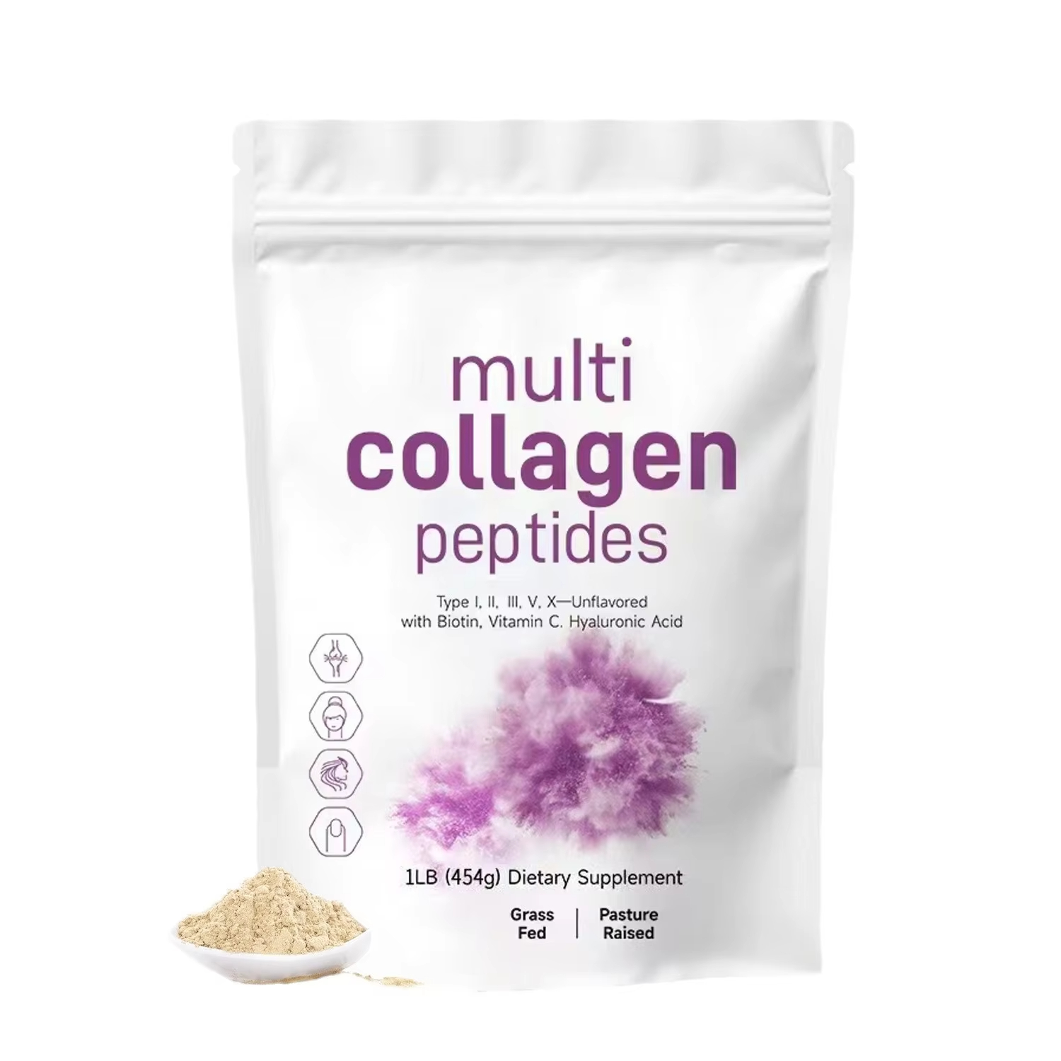 454G Multi Collagen Peptides P - đánh giá và giá Vitamin C Powder